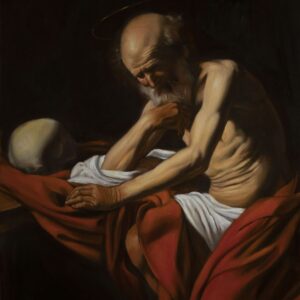 São Jerônimo Caravaggio 1606- cópia de Paulo Frade